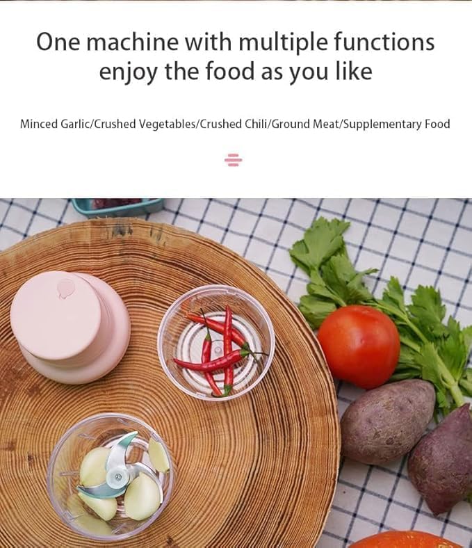 Mini Electric Chopper | Fast, Portable & Cordless Food Prep Made Easy