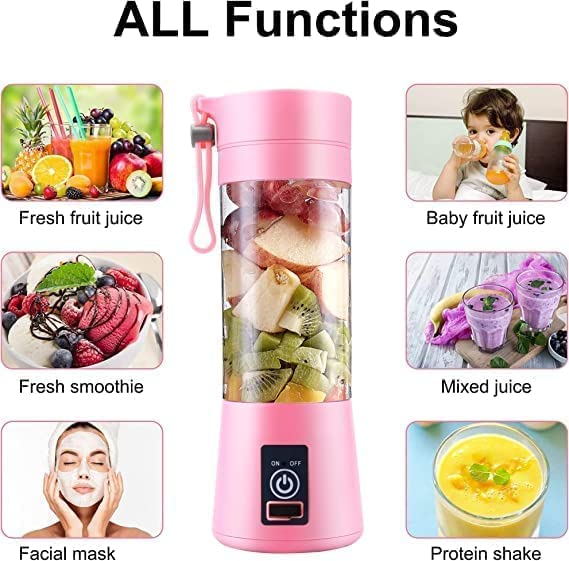 Portable Electric Mini Juicer Blender | One-Touch Blending | Detachable design for easy cleaning