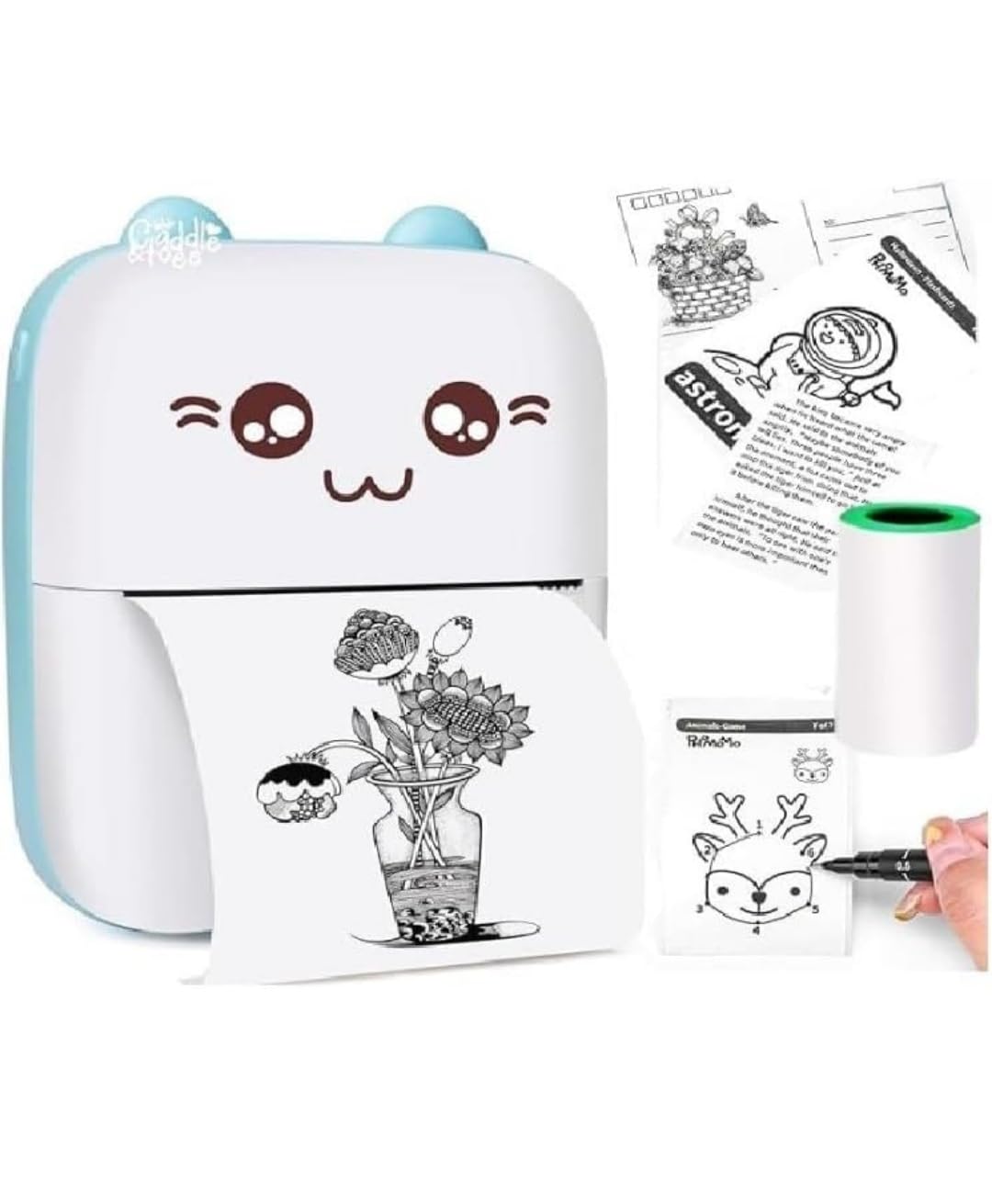 Mini Thermal Printer | Wireless Inkless Sticker & Label Printer