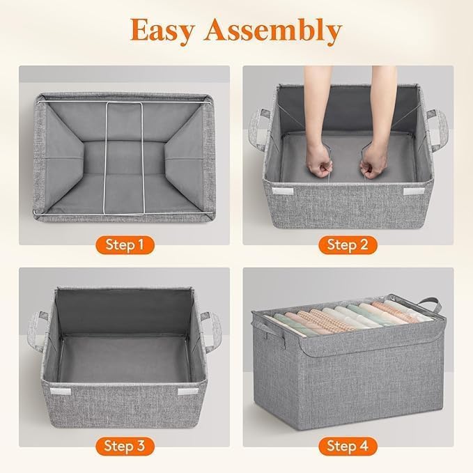 Multi-Compartment Organiser Storage Box With Lid | 26 Litre