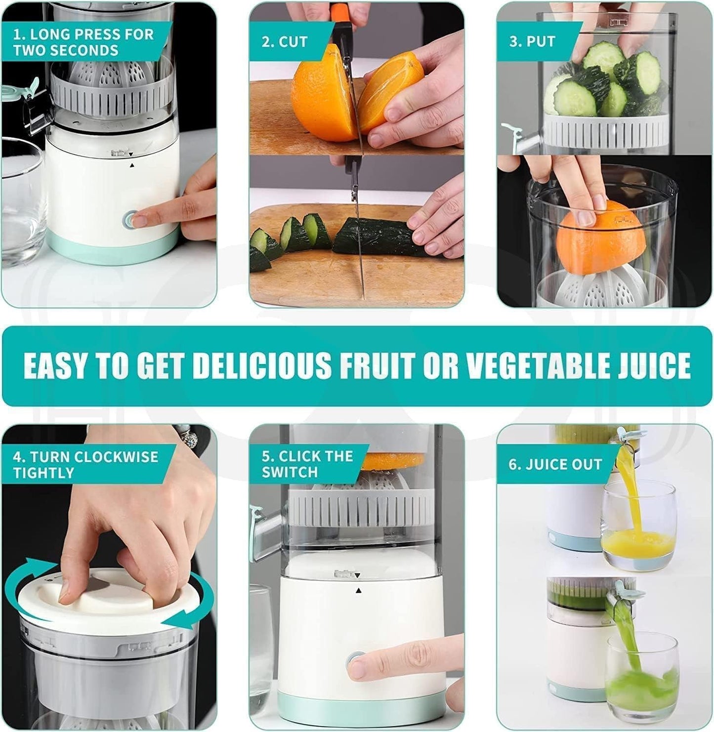 Mini Electric Citrus Juicer | 200ML Capacity | 45W