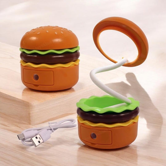 Burger Lamp |Rechargable  Light with Sharpener