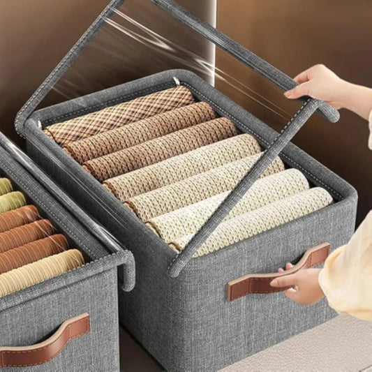 Multi-Compartment Organiser Storage Box With Lid | 26 Litre
