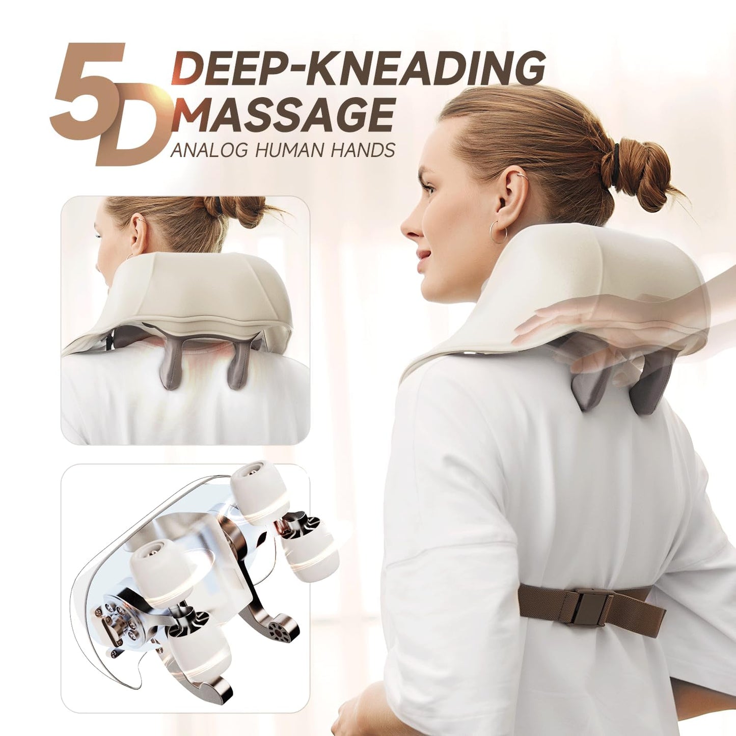 Neck and Back Massager for Cervical Pain Relief with Heating, Body Massagers for Aches and Relief
