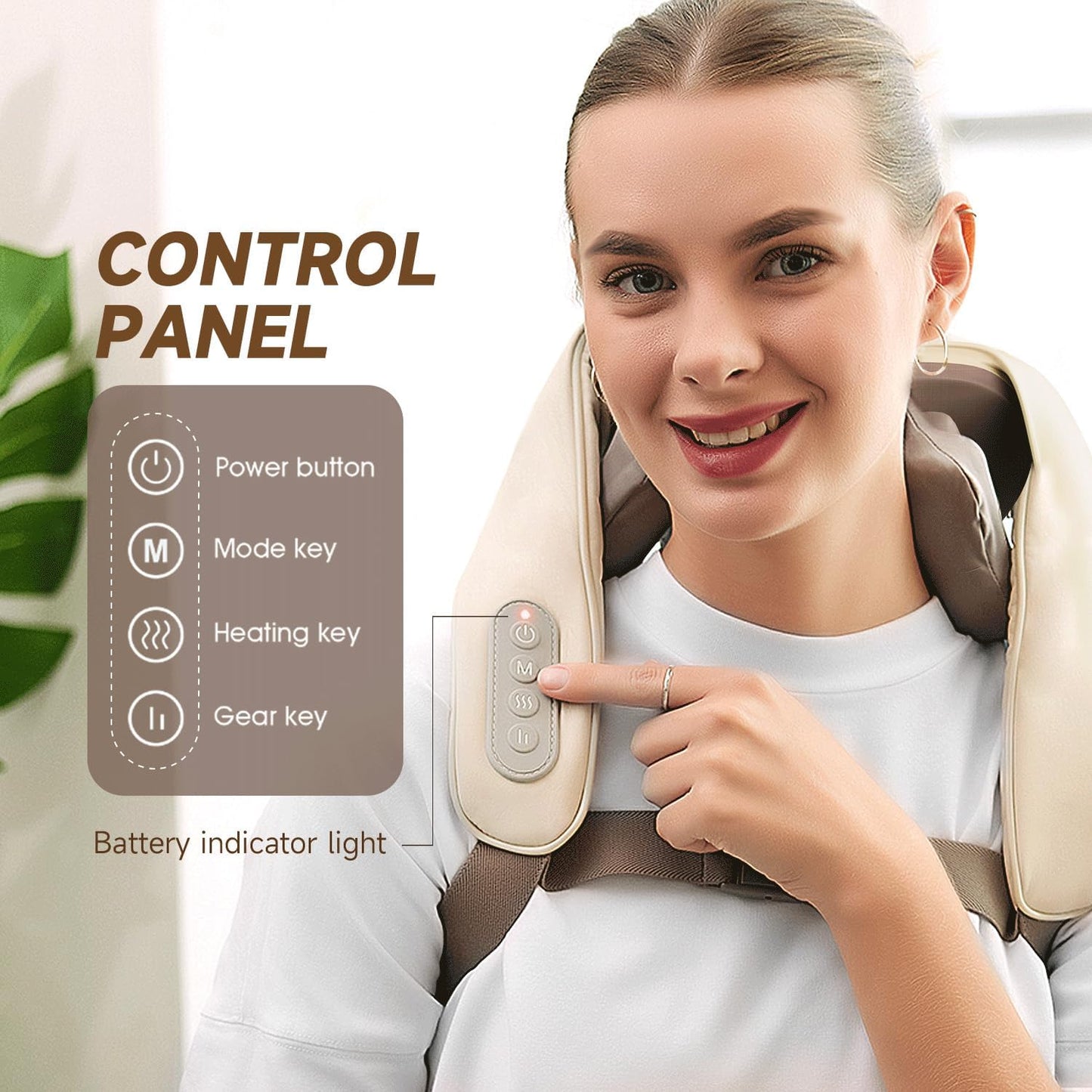 Neck and Back Massager for Cervical Pain Relief with Heating, Body Massagers for Aches and Relief