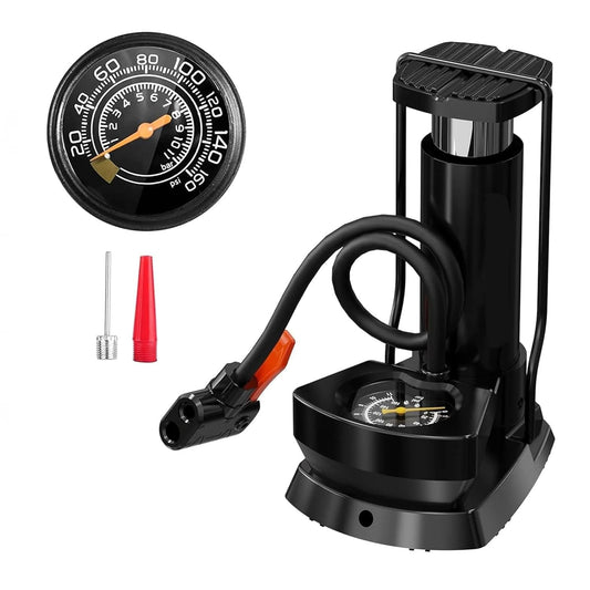 Portable High Pressure Foot Air Pump | For Bikes, Cars, Motorcycles and Sports balls