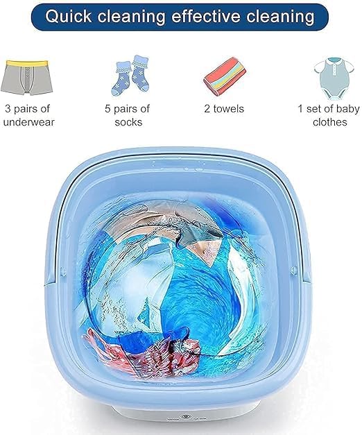 Mini Semi Automatic Top Loading Washing Machine with Dryer | 2kg