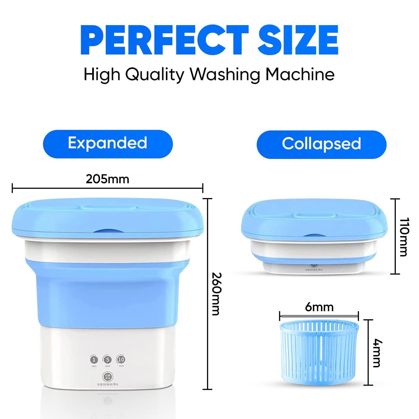 Mini Semi Automatic Top Loading Washing Machine with Dryer | 2kg