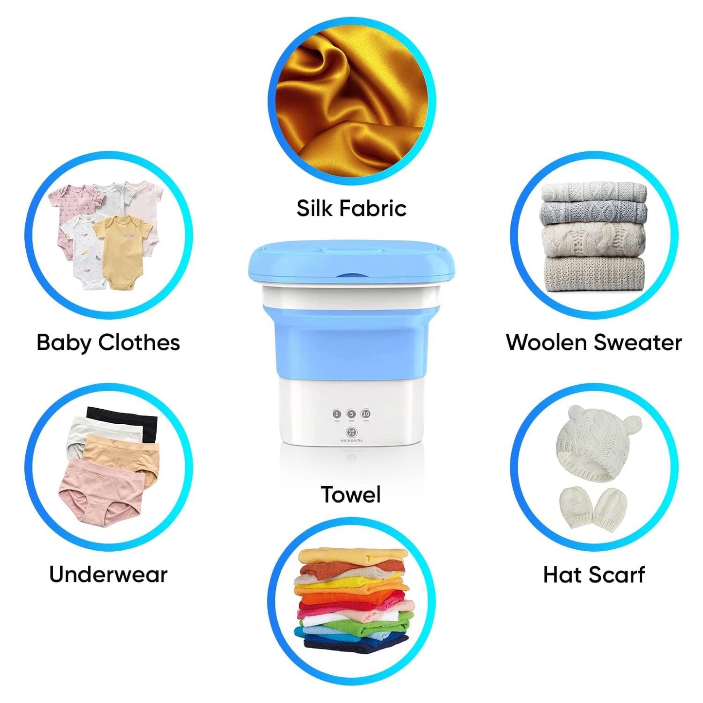 Mini Semi Automatic Top Loading Washing Machine with Dryer | 2kg